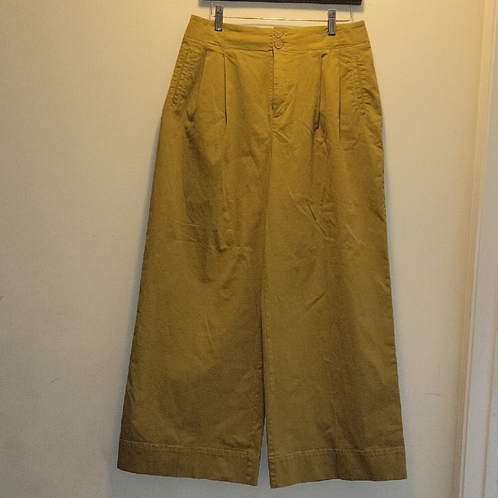 Maeve Olive-Mustard Trousers